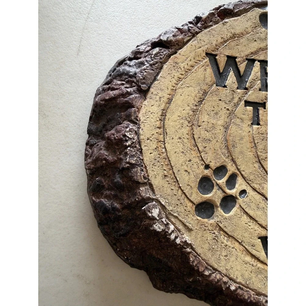 Welcome To Our Neck Of The Woods Rustic Wood Decor Wall Hanging Sign